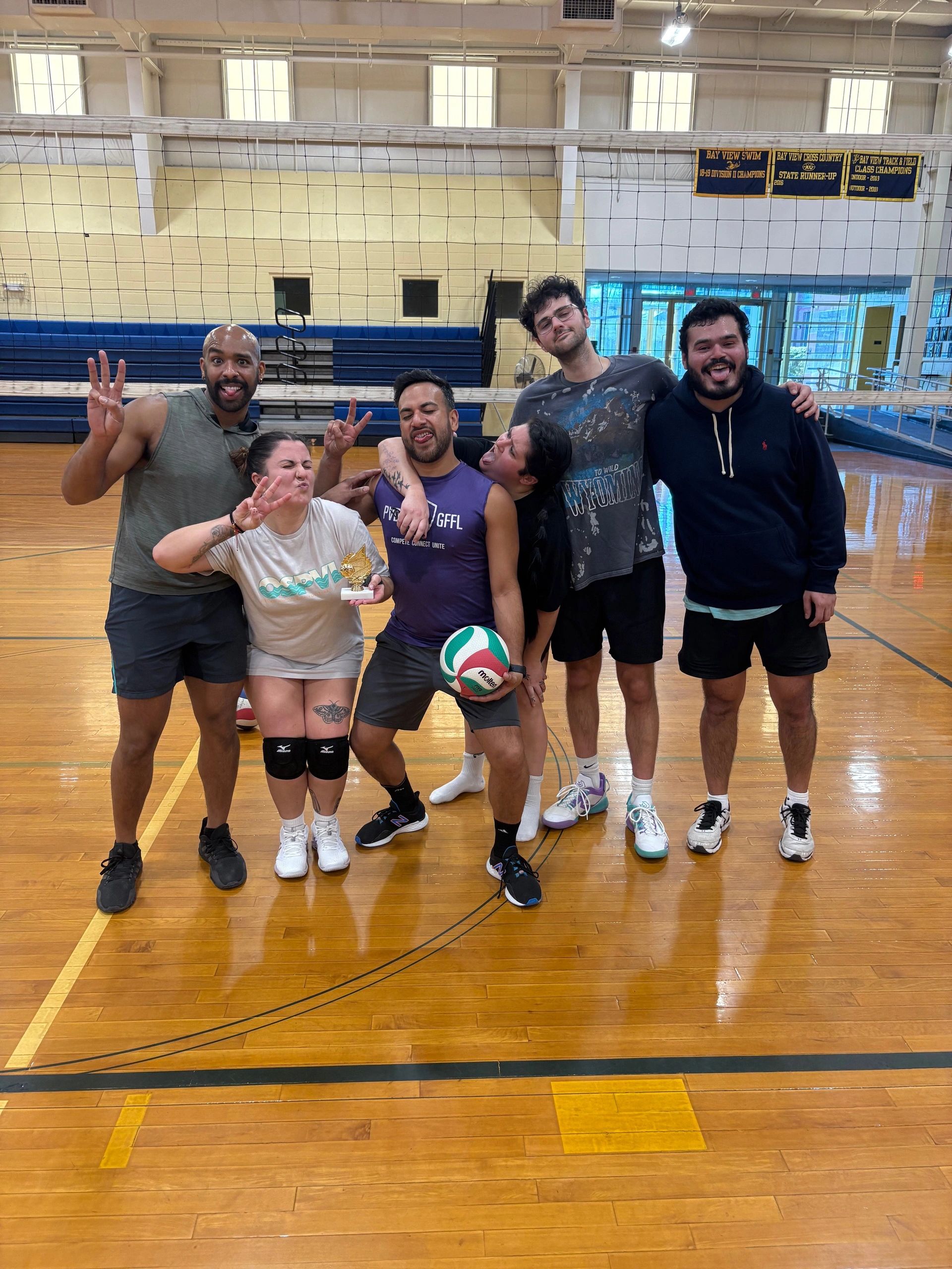 Ocean State Pride Volleyball League logo