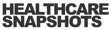 Bold text reading 'HEALTHCARE SNAPSHOTS' in black.