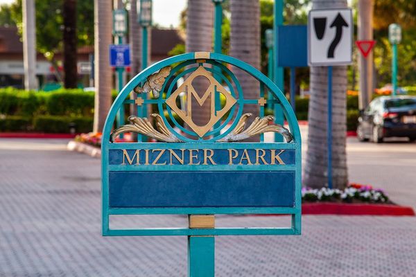 Signage in Mizner Park, Boca Raton FL. 