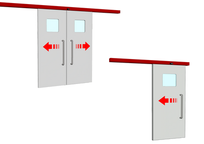 Hermetic Doors for various types of doors, single and double (bi-parting) type.