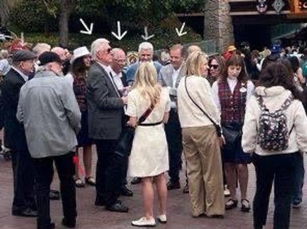 Gordon Bowen in grey jacket and black hat. Elders Cook, Uchtdorf, Rasband(?), Causse, and Stevenson.