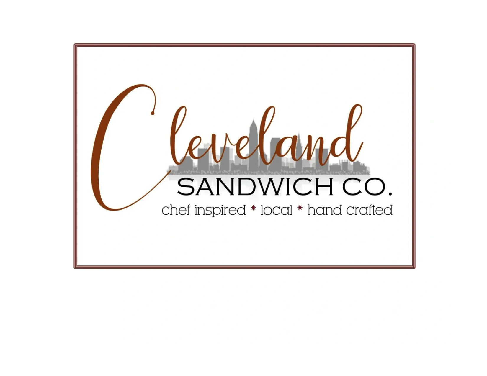 Cleveland Sandwich co. Sandwich, Take Out