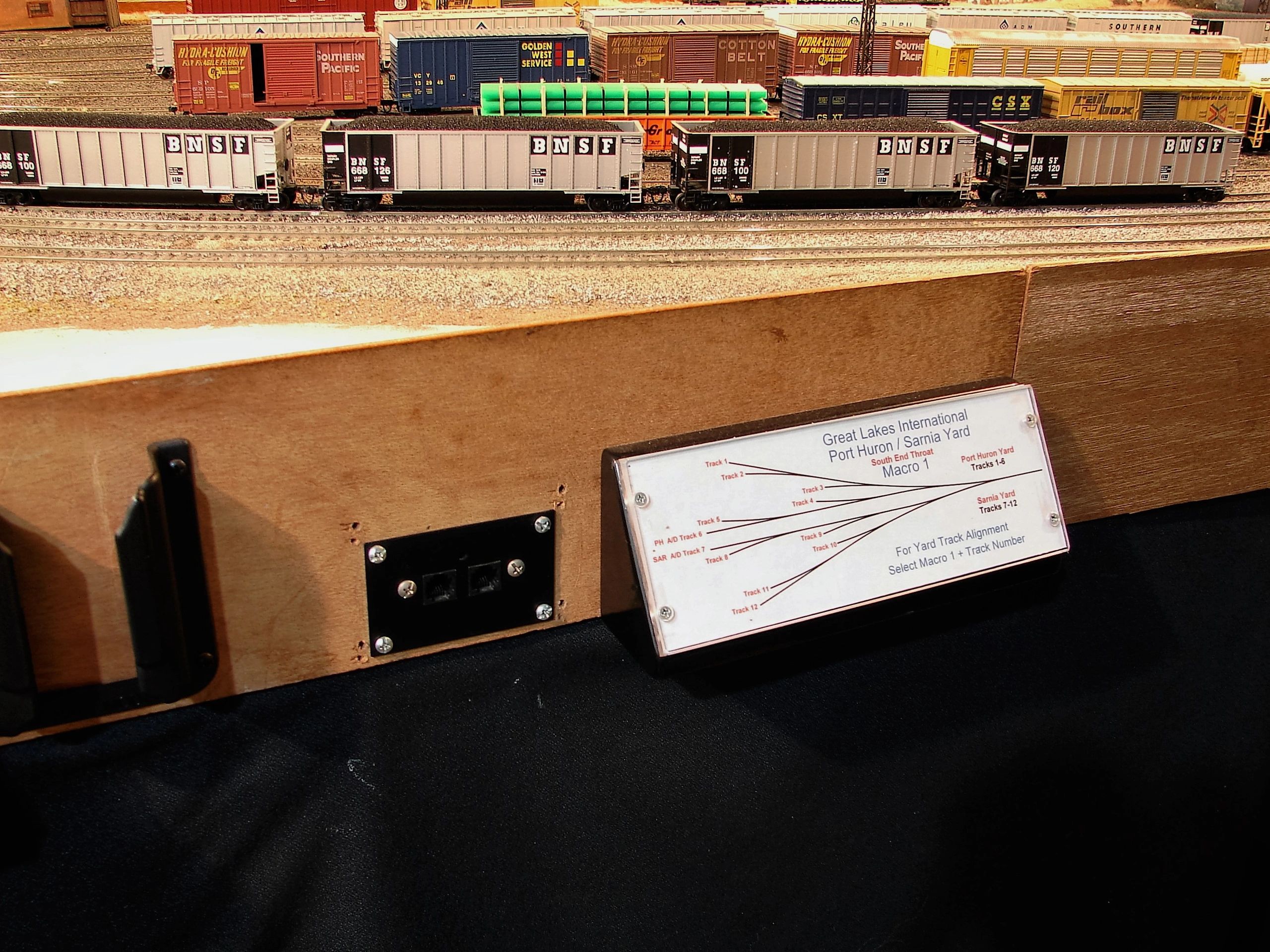 Fascia Mount Model Railroad Control Enclosure Box
Yard Throat Map