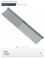 If you do not buy the dog groomer set, this is a must have for doodle coats! 
$9 on Amazon