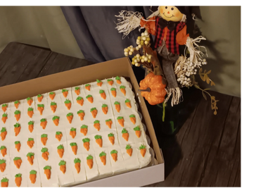 1/2 sheet carrot cake with authentic cream cheese frosting