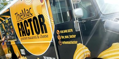 The Mac Factor Poster on the truck