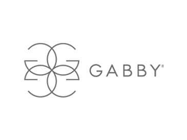 A stylish logo featuring the name 'Gabby' with an elegant intertwined design.