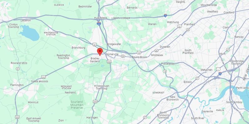Service area map of New Jersey