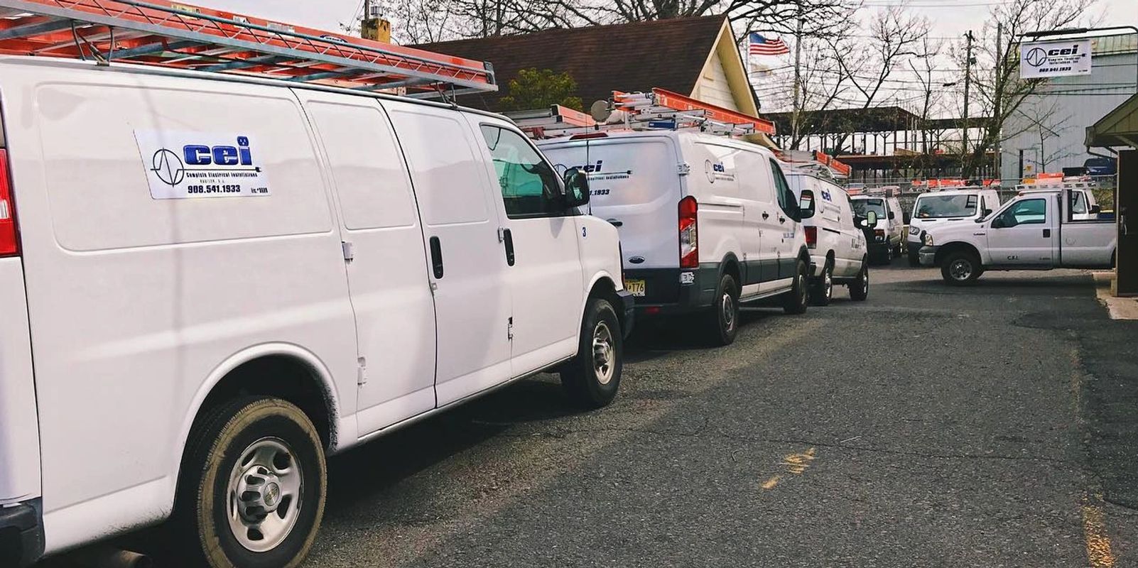 Complete Electrical Installations fleet of vans