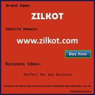 ZILKOT is good name for any shopping or retail brand. Short, One-Word, Brandable domain name. It is 
