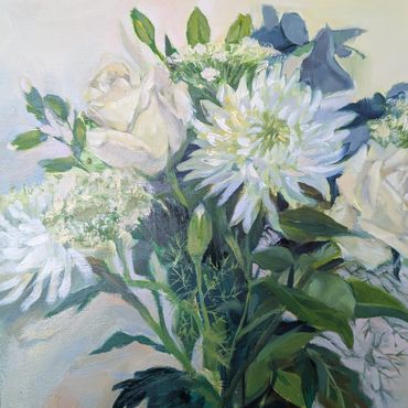 White bouquet
oil on board
30x30cm
