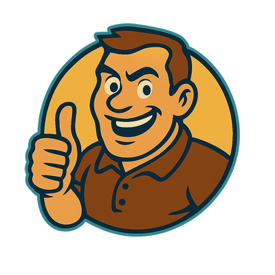 Cartoon Uncle Grumpy.  Expert tree stump grinding and removal is easy with Uncle Grumpy!  PA NJ 