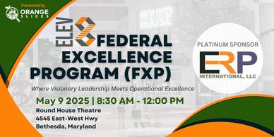 Federal Excellence Program event on May 9, 2025, at Round House Theatre in Bethesda, Maryland.