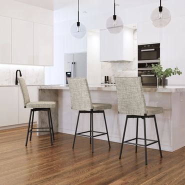 Amisco Dorian Swivel Counter Stool
