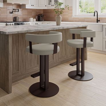 Amisco Garrison Swivel Counter Stool