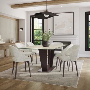 Amisco Lorna Chair set on Lucarelli Table