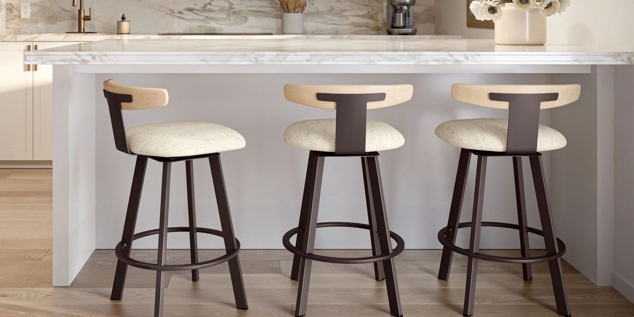 Amisco Asher Swivel Stool