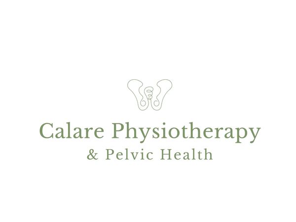 Logo for Calare Physiotherapy & Pelvic Health with a pelvic bone illustration.