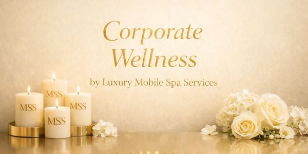 Corporate wellness activations by Luxury Mobile Spa Services in Orlando and Central Florida.