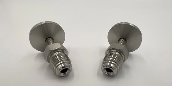 Custom face seal VCR to KF adaptors