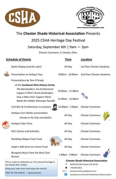 Schedule of Events