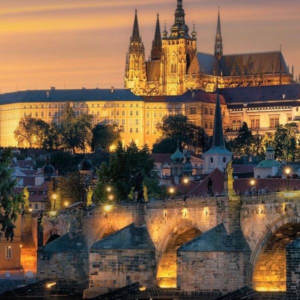 a beautiful view of Prague