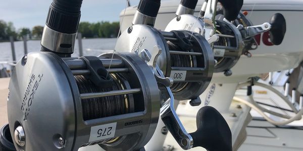 Shimano Tekota reels ready to fish