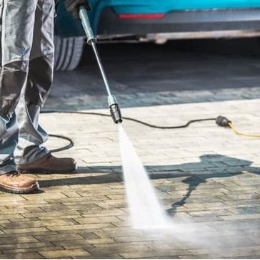 High Water Pressure Cleaning - house, fence, driveways.