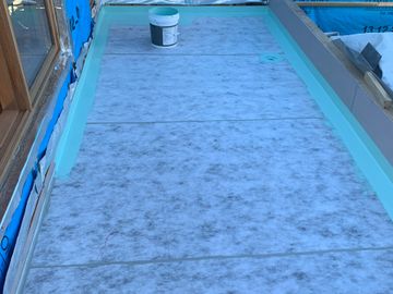 Balcony sheet membrane waterproofing