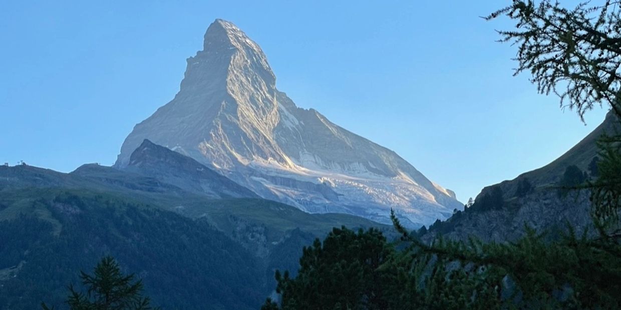 Matterhorn in Zermatt Zwitserland, zomer 2022