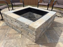 Square fire pit 