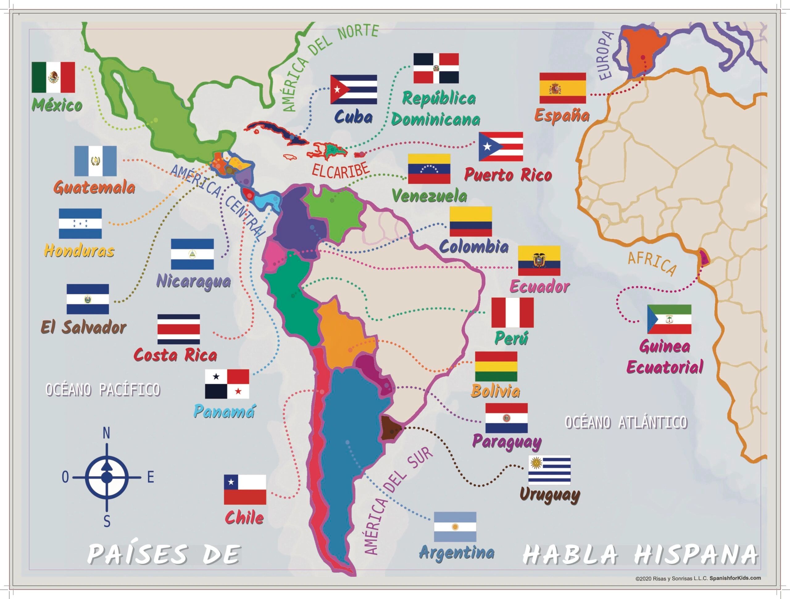 Learn Spanish for travel to these countries!