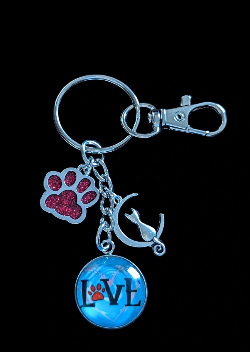 Paws-Itive Vibes Collar Charm & Keychain Set by Fringe