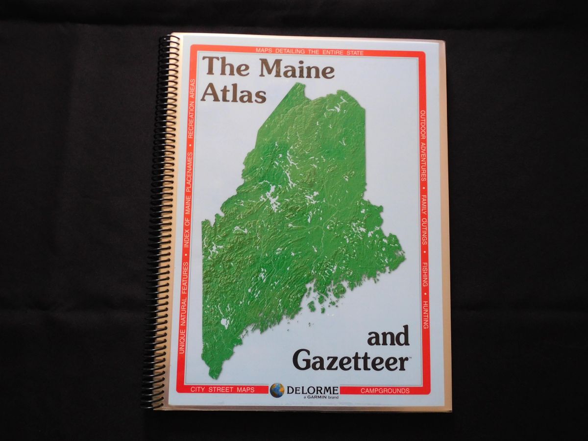 *Laminated* Maine Atlas and Gazetteer(NEW 2022 Edition)
