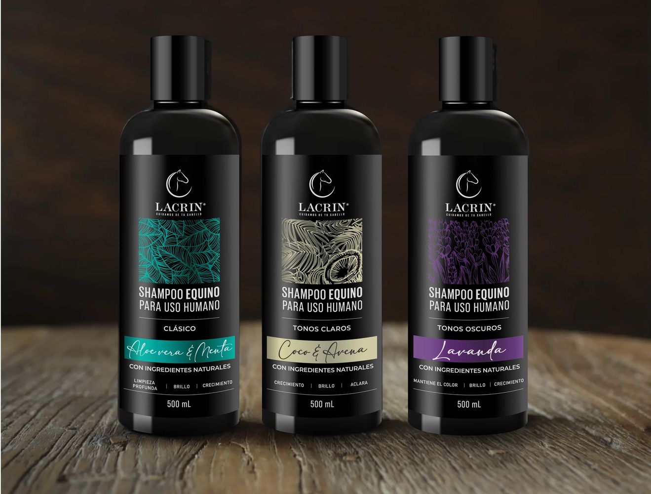 LACRIN Shampoo De Caballo, Crecimiento De Cabello