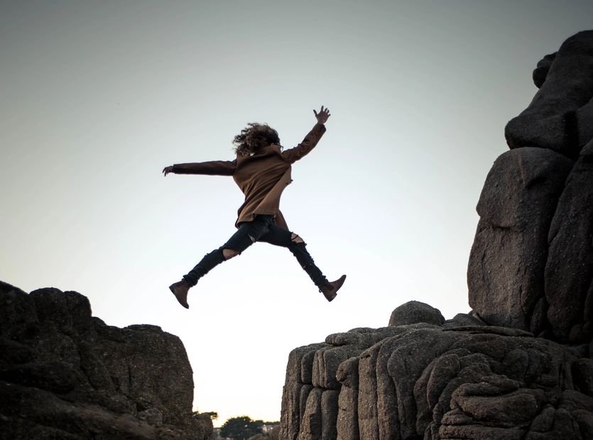 risk jump-in movement action forward energy life strong sustain autoimmune body soul symptom-free