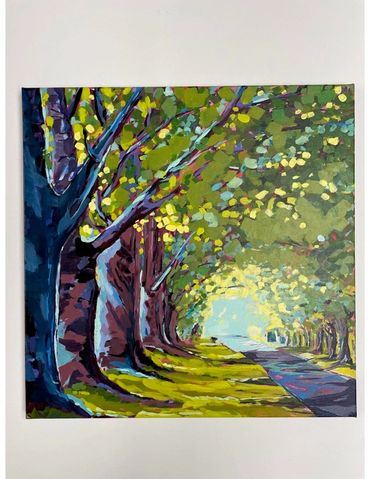 Autumn Trees
18" x 18" 
acrylic on canvas