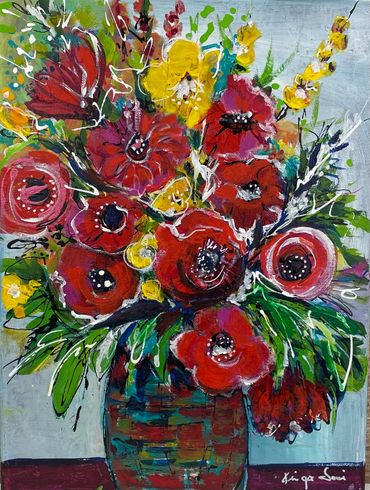 Floral Play 

acrylic on canvas
12" x 16" x 0.5"