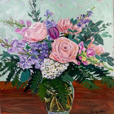 Just Pretty 

acrylic on canvas
16" x 16" x 0.5"