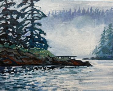 Morning Fog 

9.5" x 12" 
acrylic on canvas