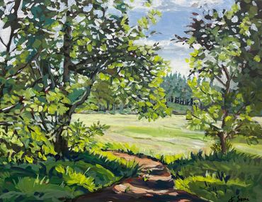 Walk in the Park 

11" x 14" 
acrylic on canvas