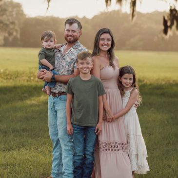 We have three children, Rhett is 9, Everly is 7 and Rowdy is 1. 