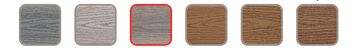A row of six wooden texture samples in varying shades and grains.