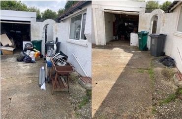 Before and After pictures from a job we have completed recently
