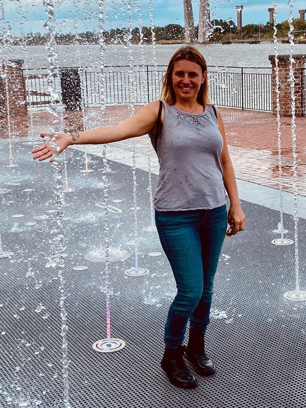 Kristine Wilcox, Lmt . In a water feature 