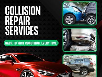 Collision repair work at Mint Collision in Montclair