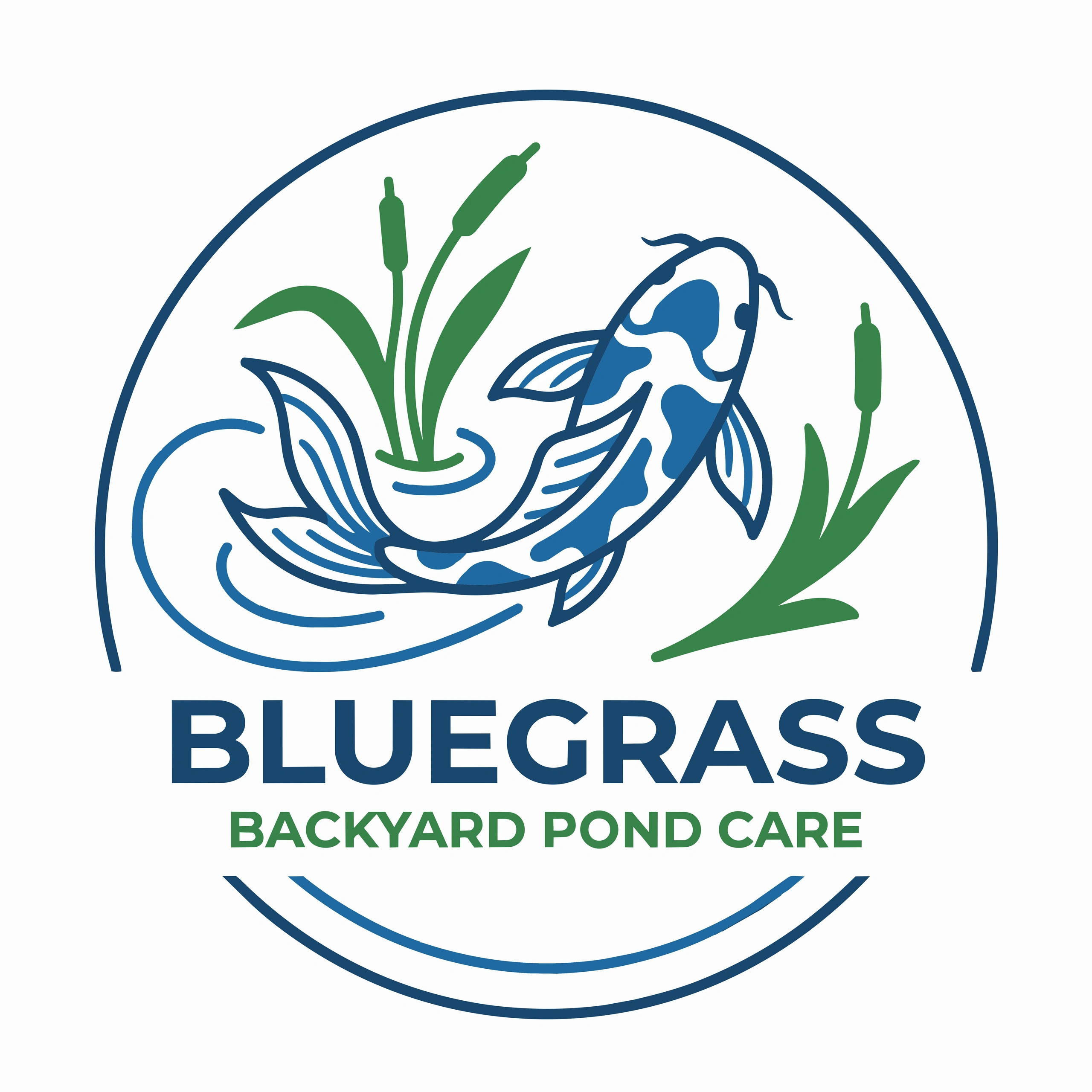 Logo for Bluegrass Backyard Pond Care