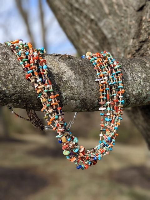 Cherokee Woman Jewelry Original Art