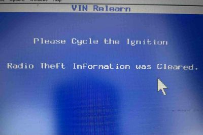 vin relearn for a gm radio