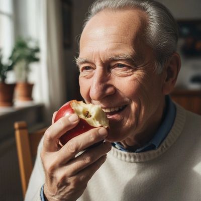 man eating with implants in waterford lakes